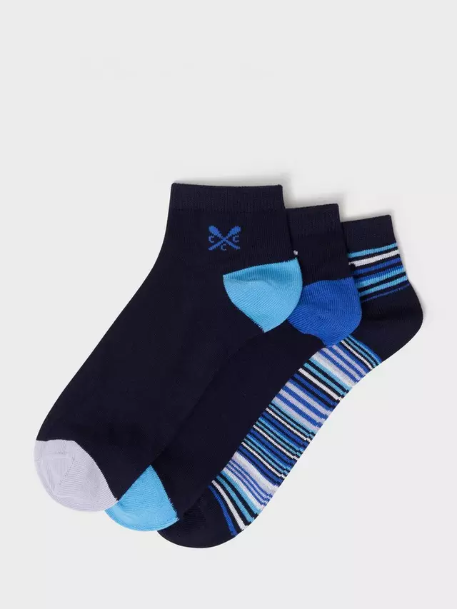 

Носки Crew Clothing Bamboo Blend Trainer 3 шт, темно-синий