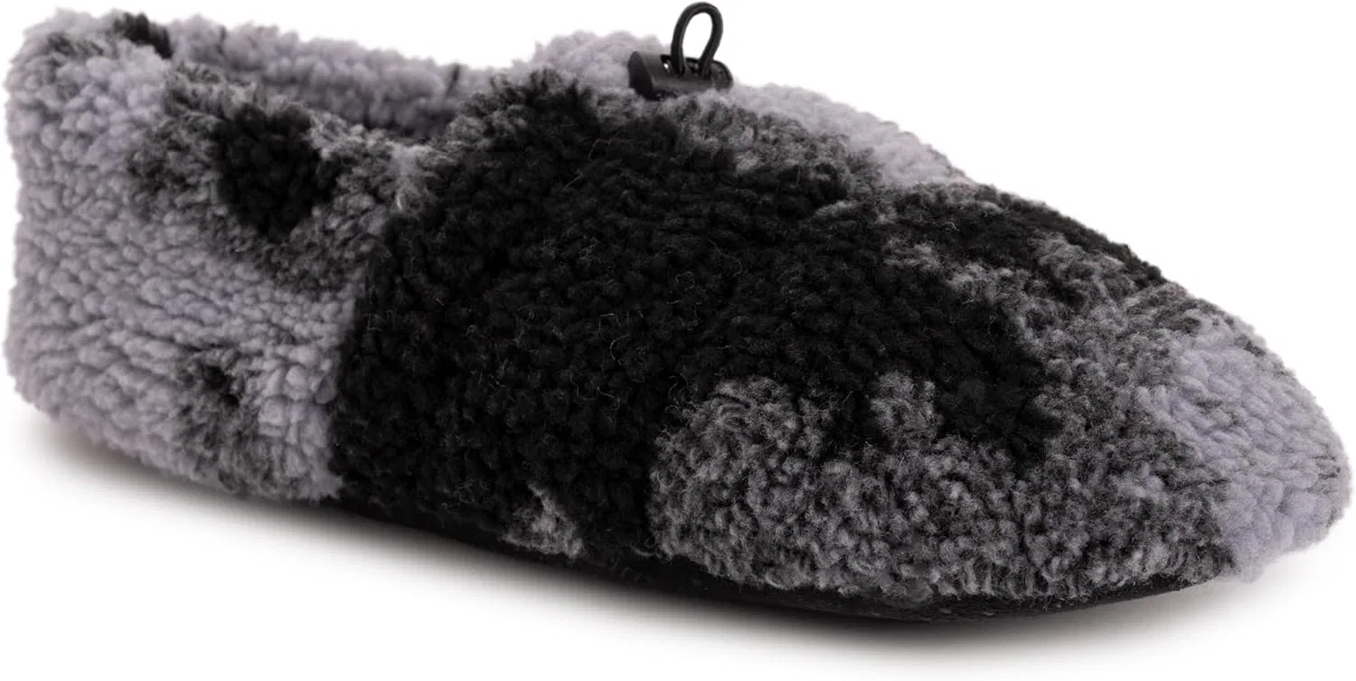 Слипоны мужские с подкладкой шерпа, MUK LUKS, Black Multi