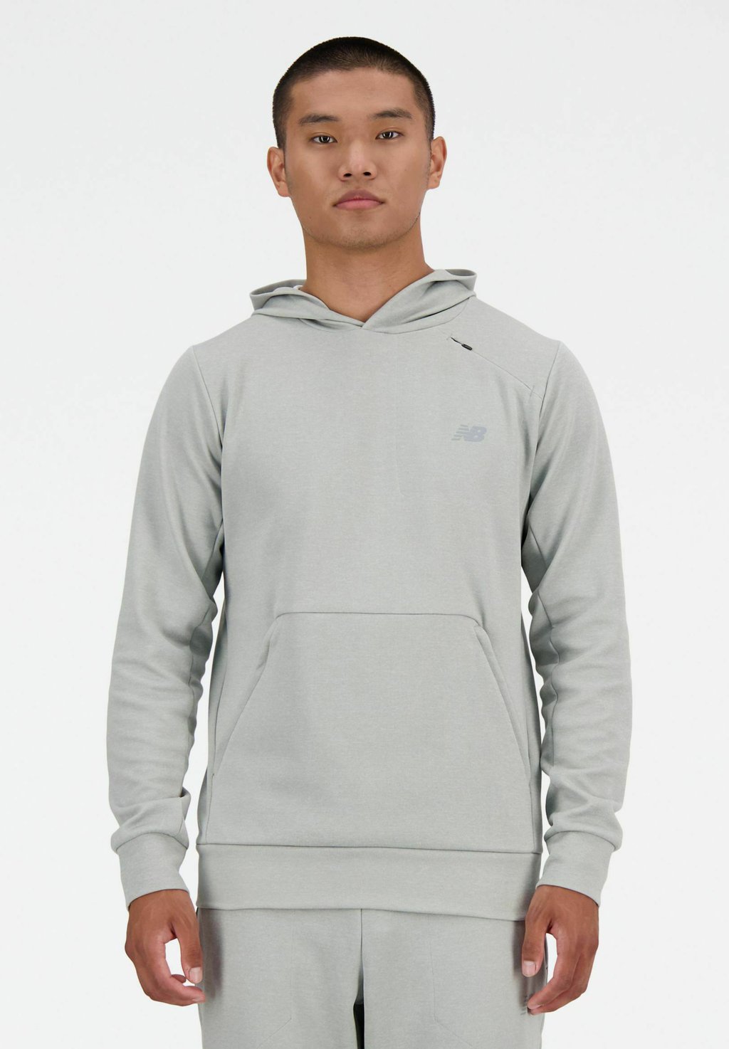 

Толстовка TECH con cappuccio New Balance, пятнистый серый