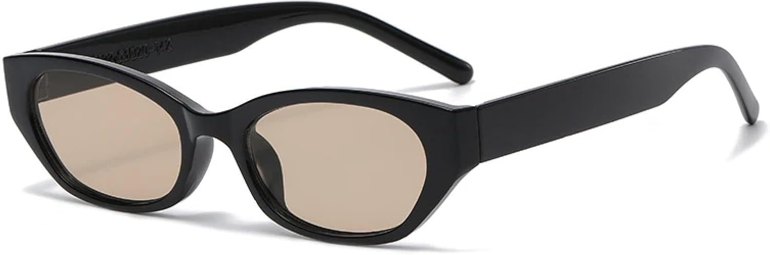 

Солнцезащитные очки с защитой от УФ-излучения UV400 | Треугольные «кошачий глаз» | Для женщин и мужчин, для занятий спортом на открытом воздухе и вождения DSVIGF, Black Brown