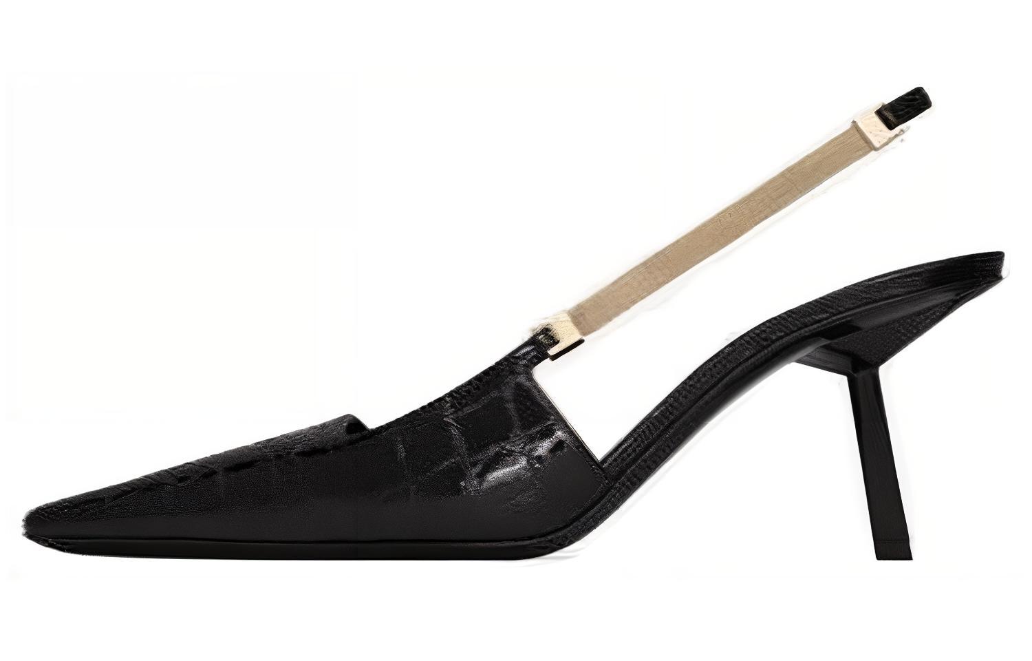 Туфли-лодочки Blake Slingback SAINT LAURENT, Black