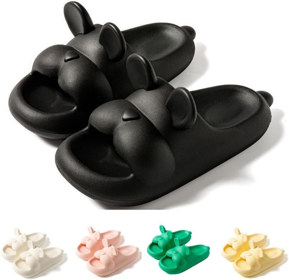 

Милые шлепанцы-зайчики Albiva, черный