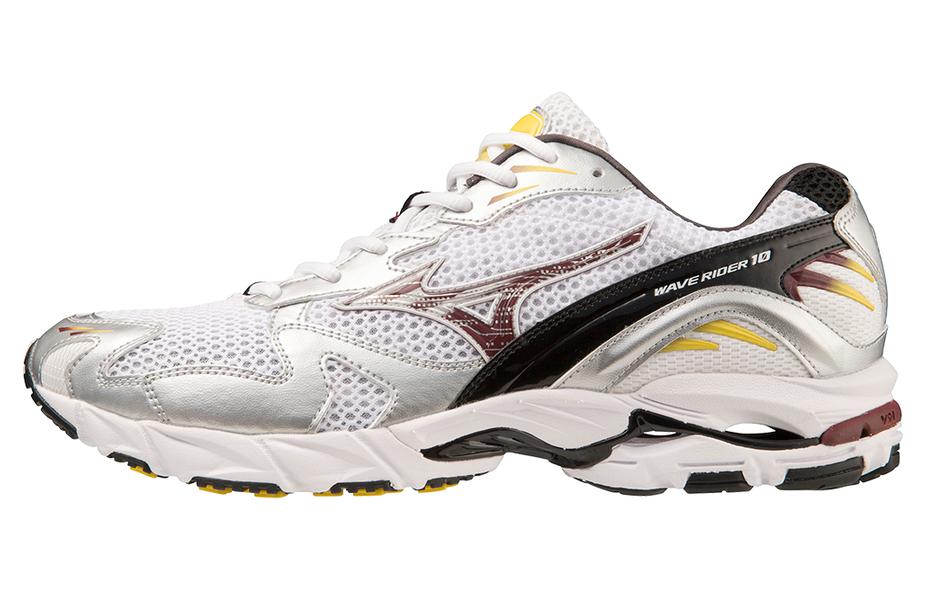 

Mizuno Wave Rider 10 Кроссовки унисекс, Dark Team Red/Summit White/Team White/Black