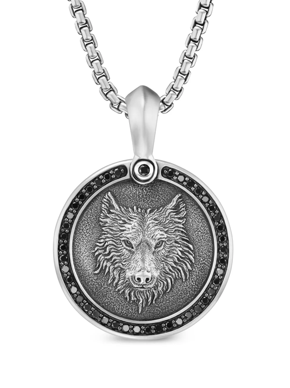 

Серебряная подвеска Petrvs Wolf с бриллиантами (30.3 мм) David Yurman, серебяный