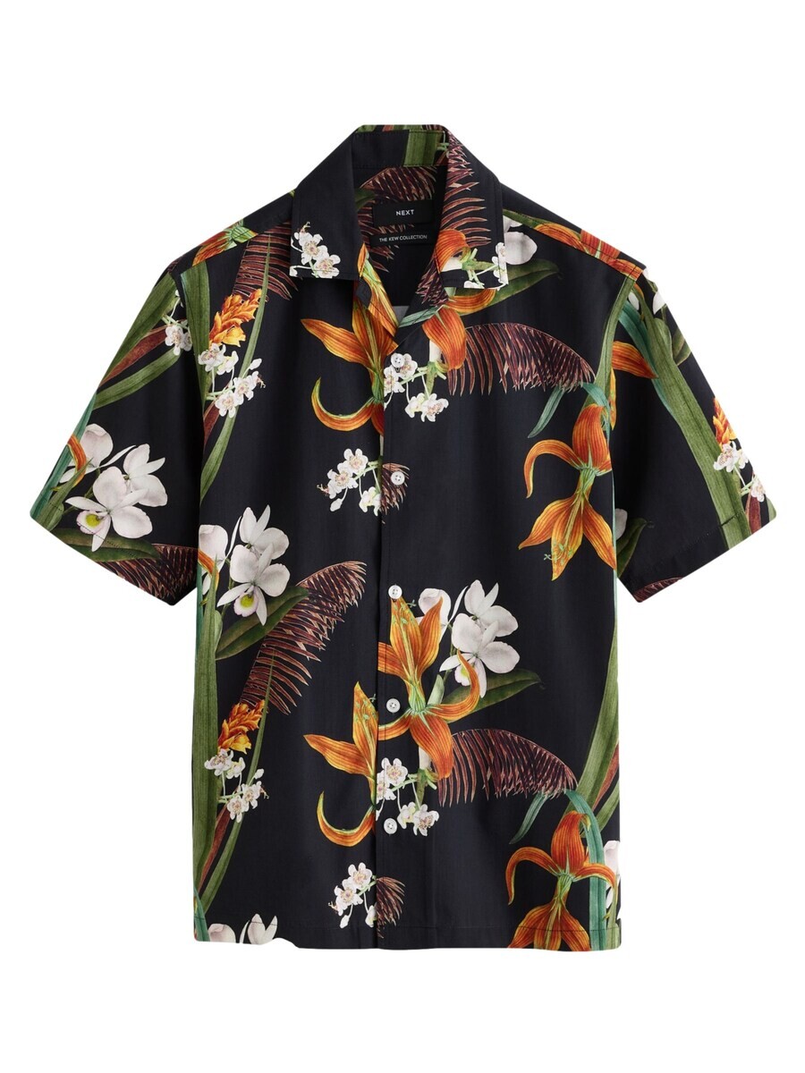 

Повседневная рубашка Next Regular fit Button Up Shirt, черный