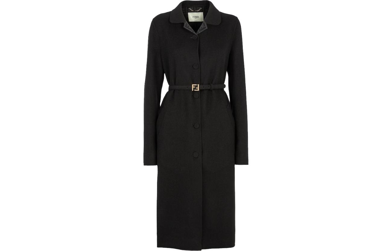

FENDI Женское черное пальто Black, Black