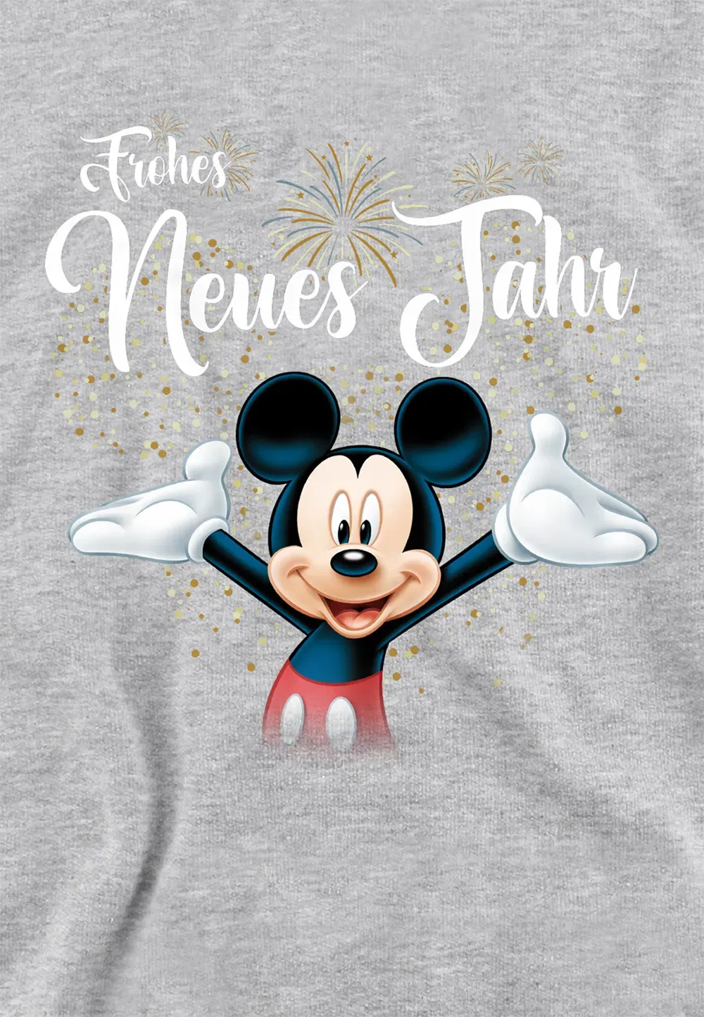 Детская худи Mickey Mouse Firework, Athletic Heather, Disney, серый — фото 2