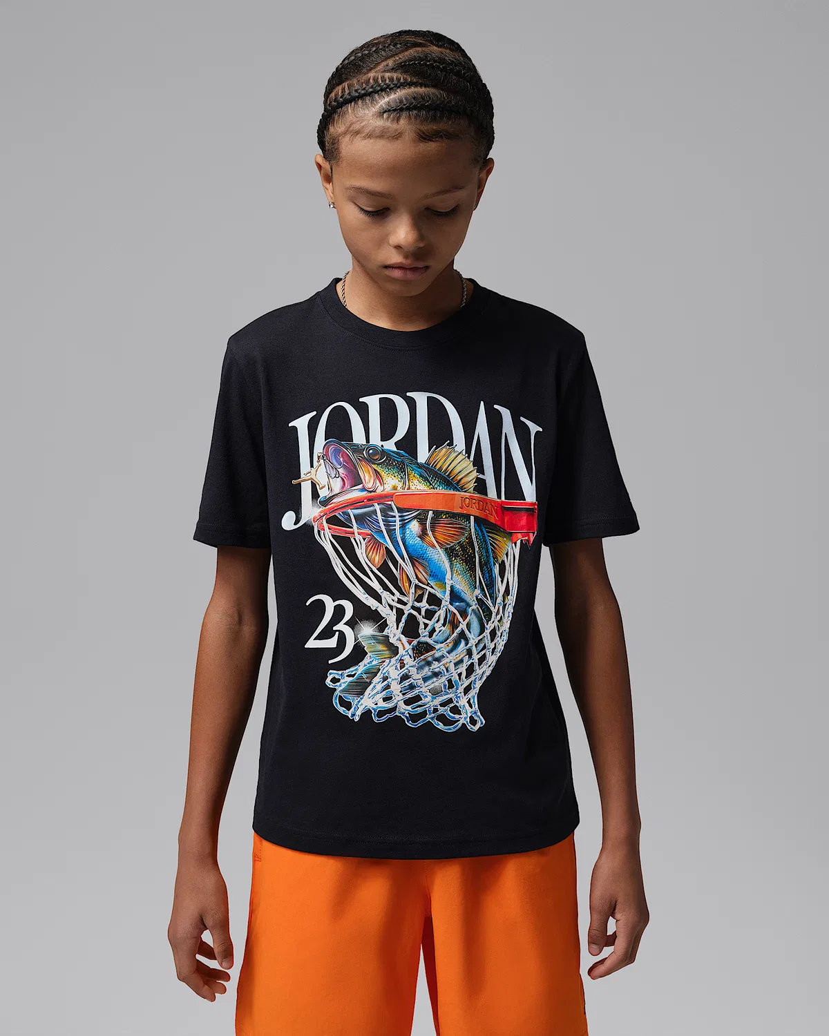 Детская футболка Jordan Catch of the Day, Black