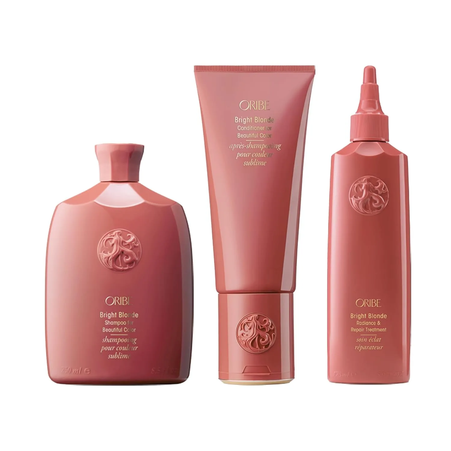Набор ORIBE Bright Blonde: шампунь, кондиционер и средство для придания сияния и восстановления кожи