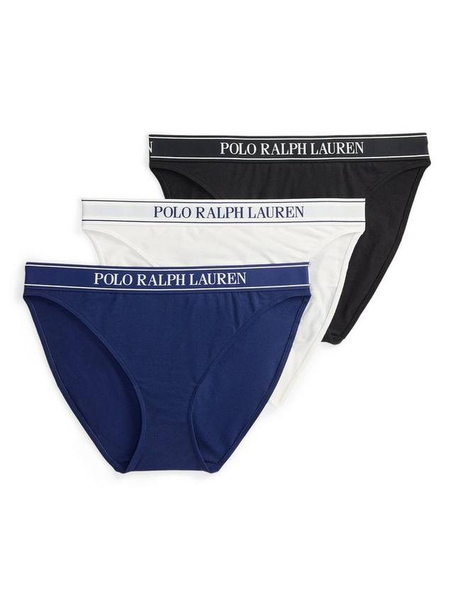 

Бюстгальтер и трусики Polo Essentials Ralph Lauren, Pack of 3, White/Onyx/Navy