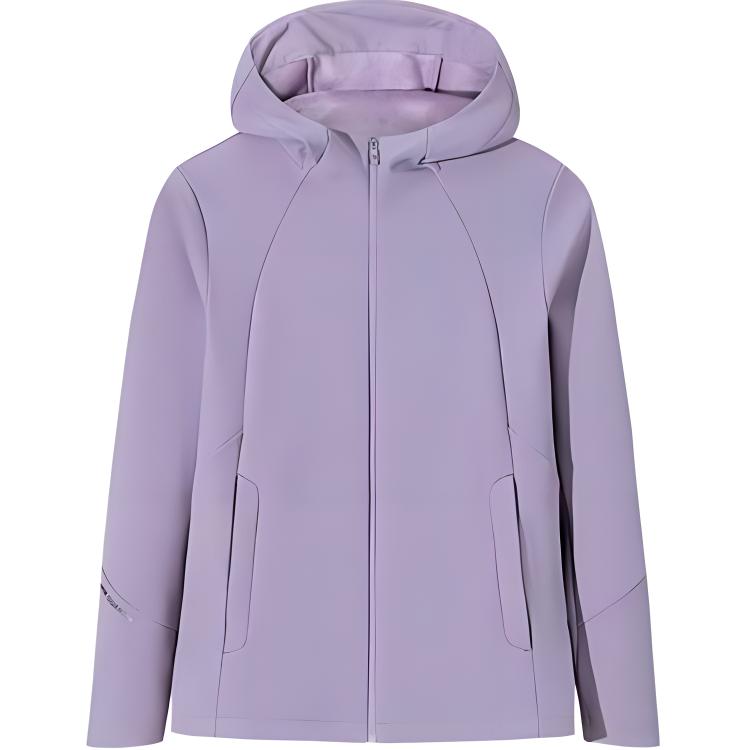 

ANTA Куртка женская всепогодная серия Чемпион облачное море фиолетовый, Cloud Sea Purple