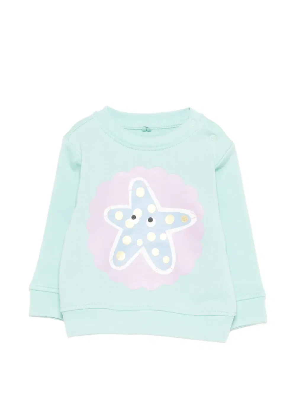 Толстовка с принтом в виде морских звезд Stella Mccartney Kids, синий