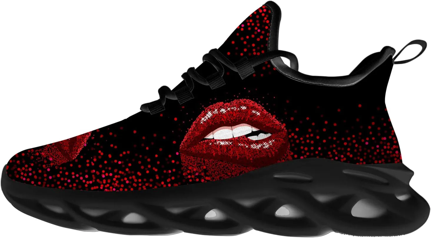 

Обувь Ciadoon Lips для мужчин и женщин, кроссовки для бега по дорогам, противоскользящие прогулочные кроссовки для тенниса, кроссовки для кросс-тренинга, подарки для мальчиков и девочек, мультиколор