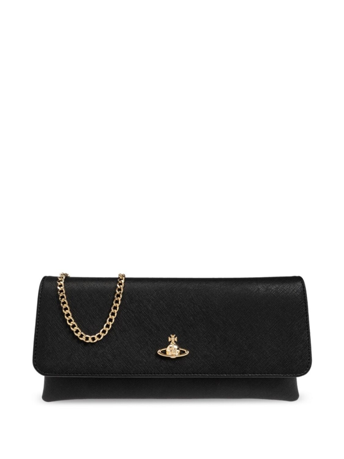 

Vivienne Westwood сумка-клатч с круглой пластиной, черный