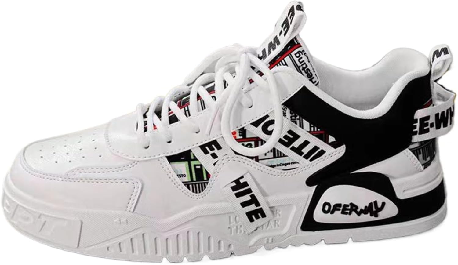 

Мужские повседневные кроссовки 2025 Fashion Thick Sole Athletic Shoes, легкие противоскользящие туфли для ходьбы, дышащая платформа с низким верхом для повседневной одежды молодежи Azttoztto, черный