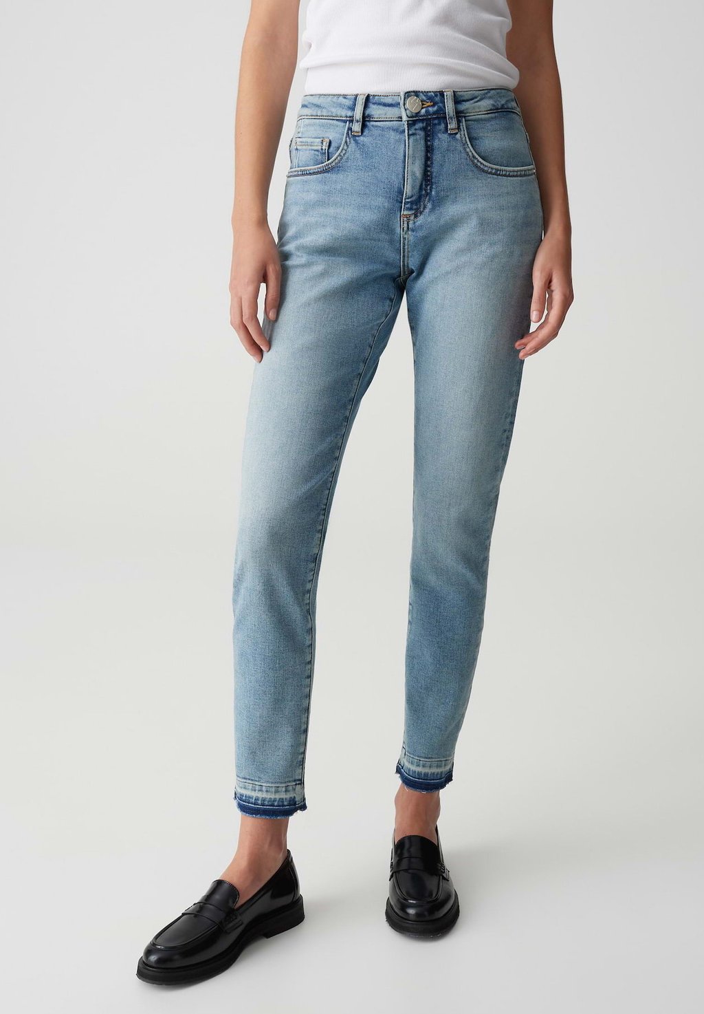 

Джинсы облегающего кроя MID RISE ANKLE CRINKLE OPUS, цвет Light Confident Blue