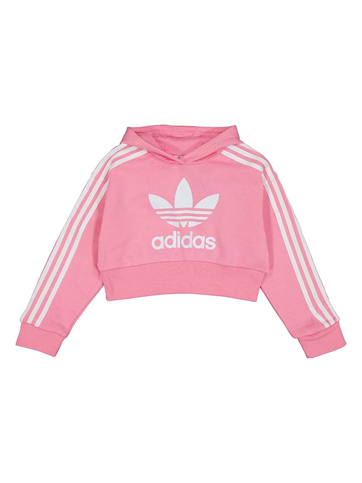 

Пуловер с капюшоном adidas, розовый