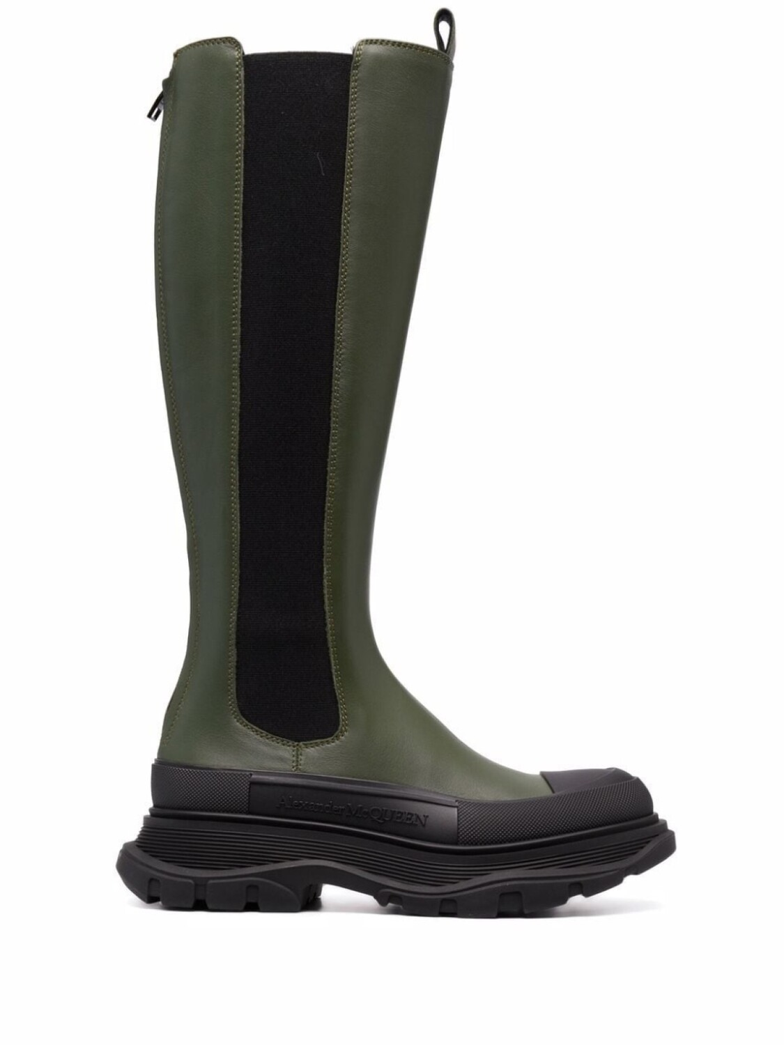 Alexander McQueen сапоги Tread Slick, зеленый
