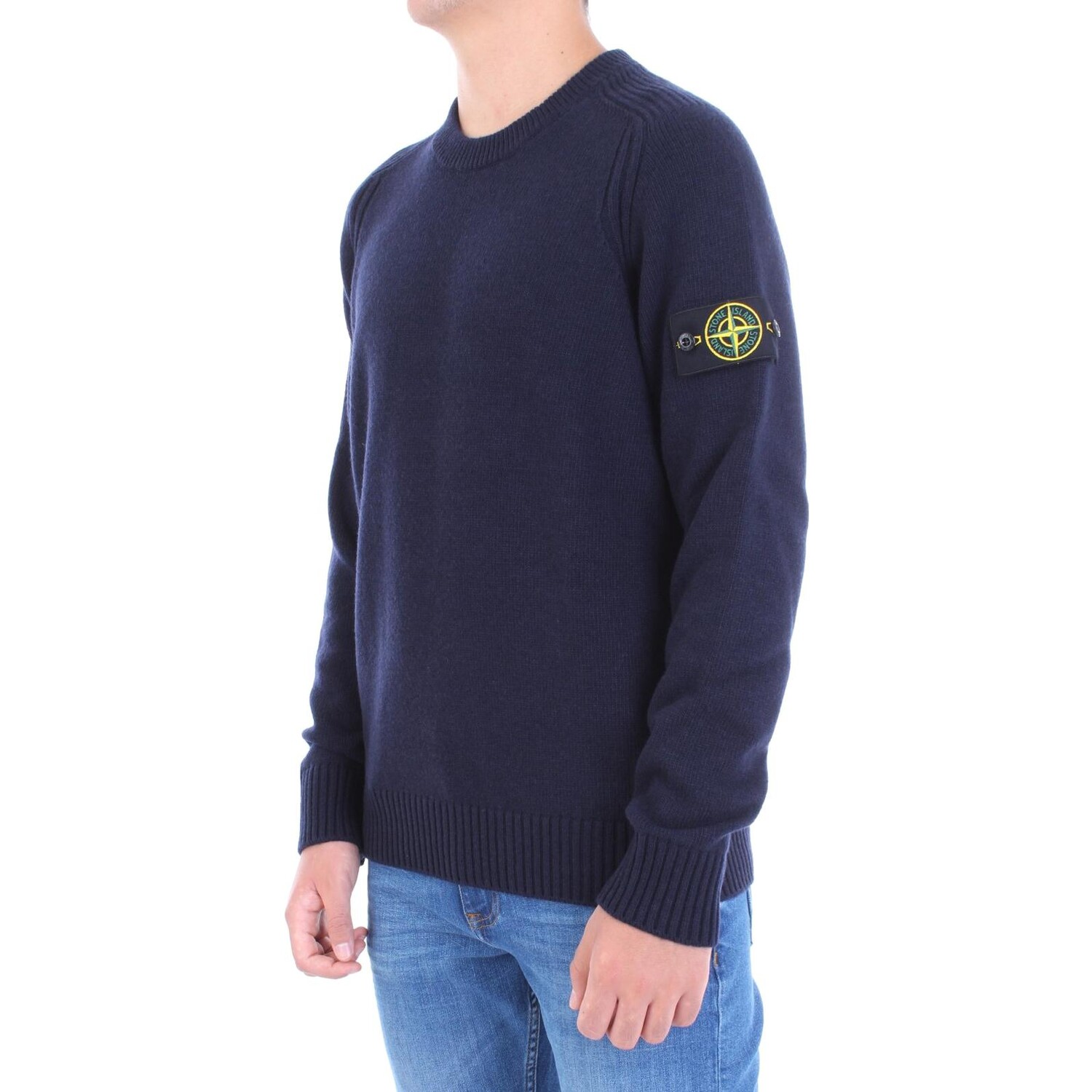Свитер мужской темно-синий Stone Island, темно-синий — фото 4