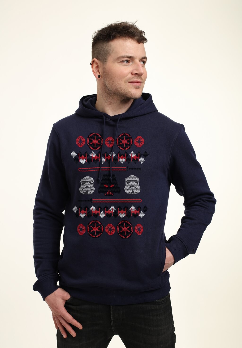 

Толстовка с капюшоном STAR WARS CLASSIC EMPIRE HOLIDAY Star Wars, темно-синий