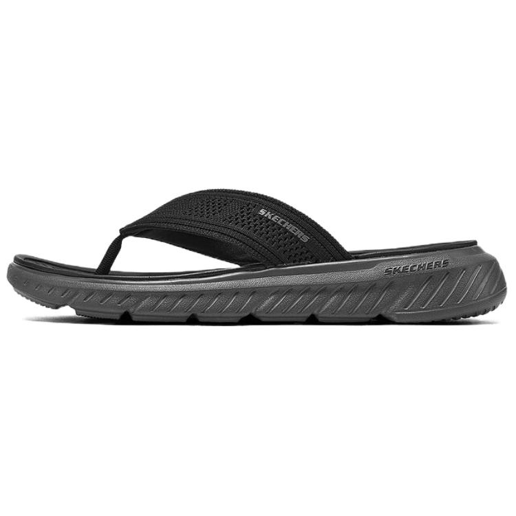 

Свободные шлепанцы мужские черные Skechers, Black