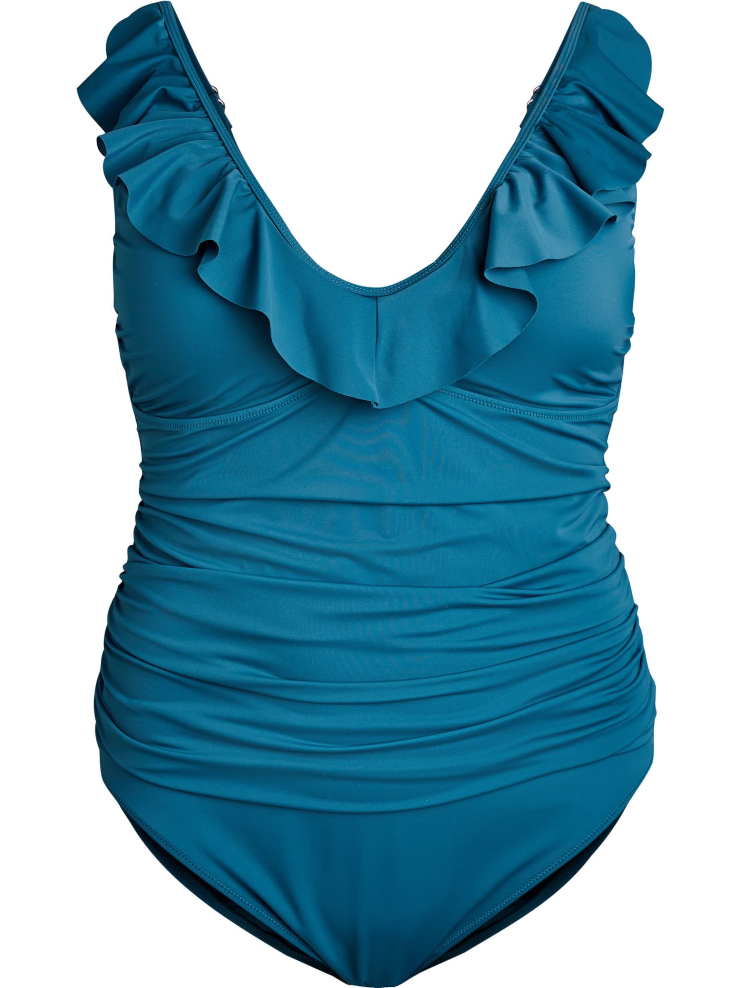 

Swim by Zizzi Футболка-купальник в синем цвете