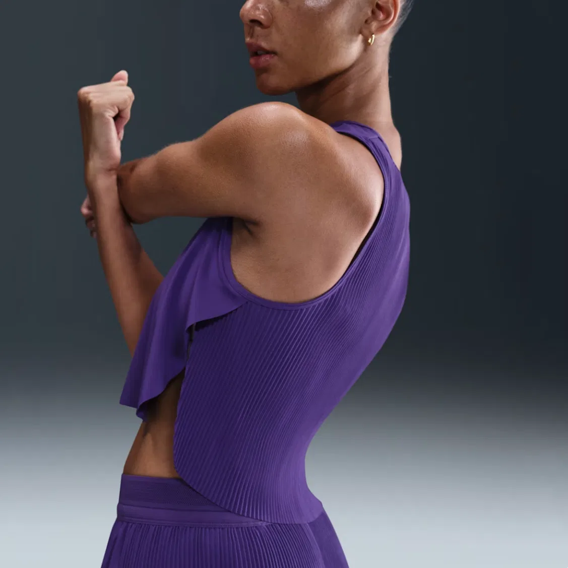 Топ для бега Nike AeroSwift Dri-FIT Adv женский Imperial Purple/White — фото 2