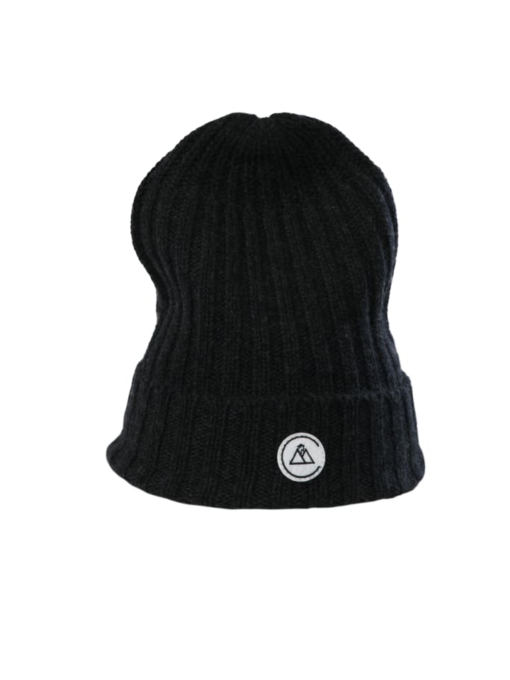 

CASH-MERE.CH Органическая вязаная шапка темно-антрацитового цвета