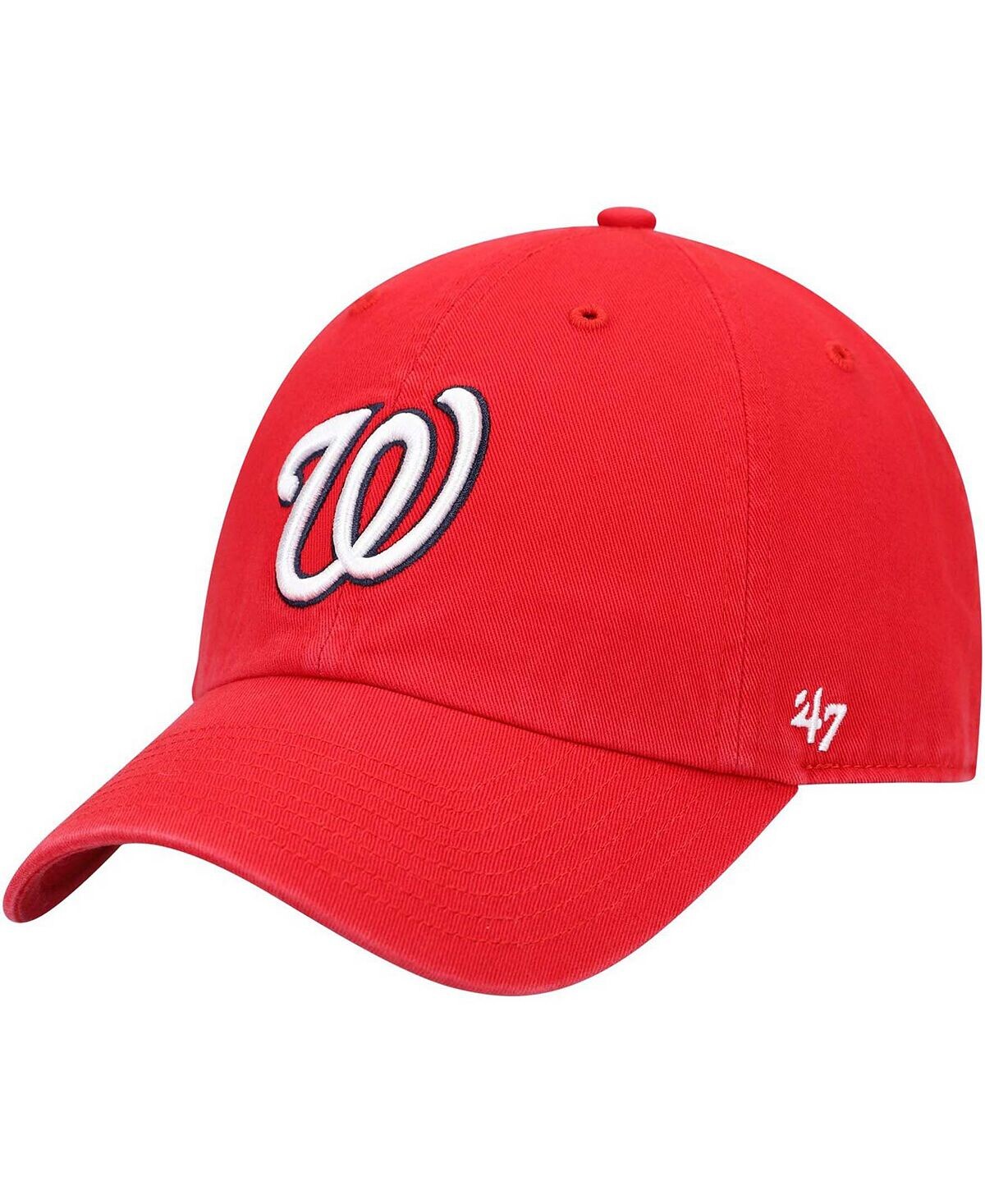 

Мужская красная регулируемая шапка Washington Nationals Home Clean Up '47 Brand