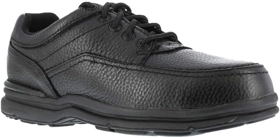 

Мужские рабочие туфли Rockport Works Huron MaxTrax с мягким носком и противоскользящей подошвой, черный