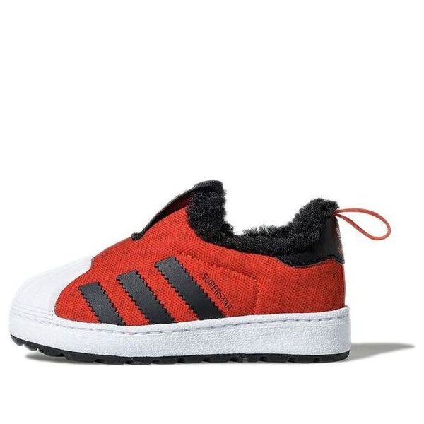 

Кроссовки оригинальные superstar зима 360 л Adidas, красный