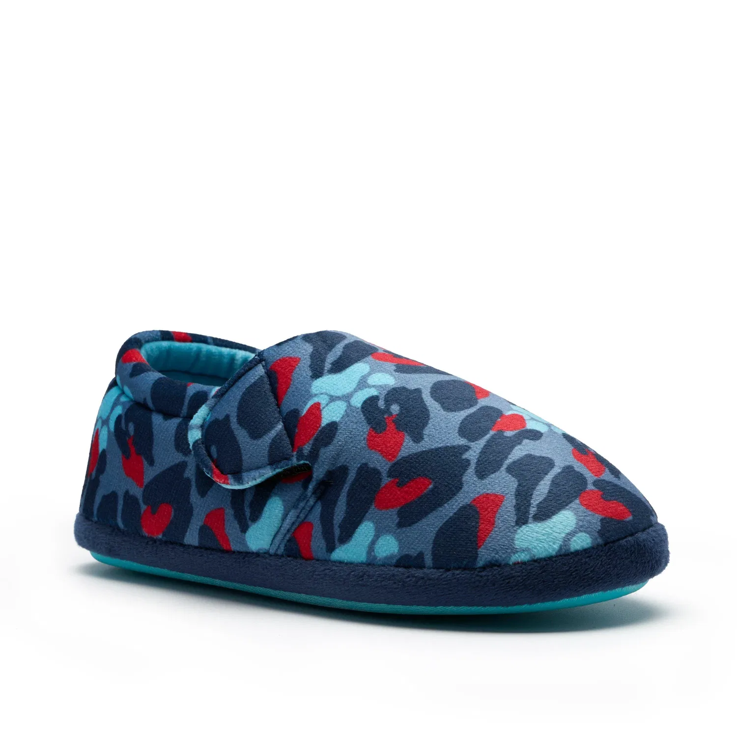 Тапочки детские с камуфляжным принтом Clarks, синий — фото 4