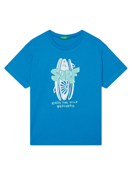 

Футболка обычного кроя 3JERC10PE United Colors Of Benetton, синий