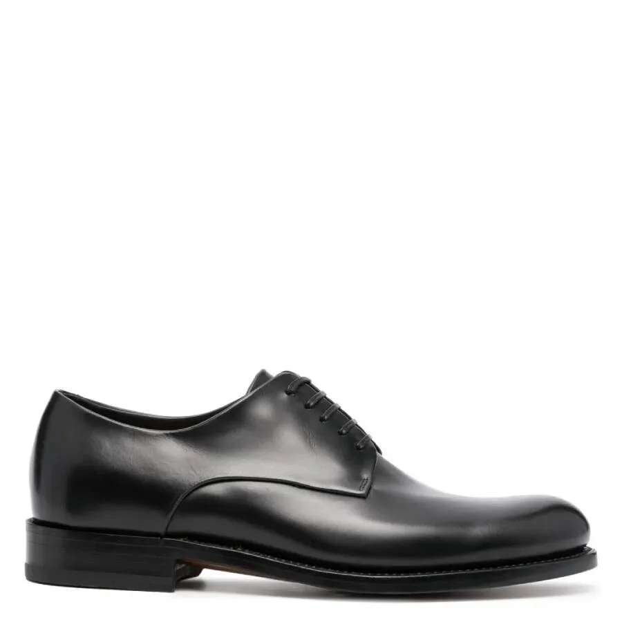 Кожаные дерби Ferragamo Tramezza, темно-серый