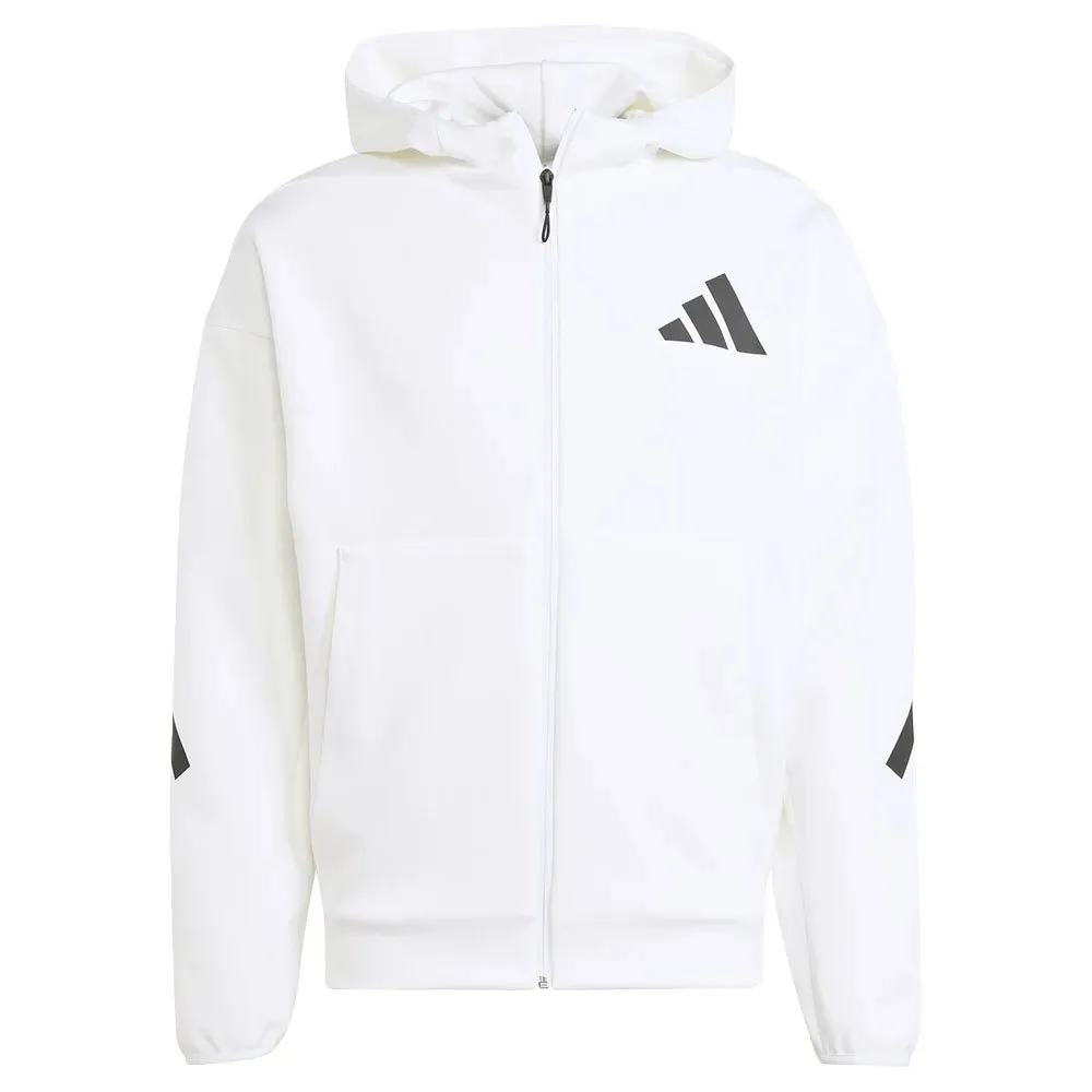 Толстовка adidas New Z.N.E full zip, белый — фото 3