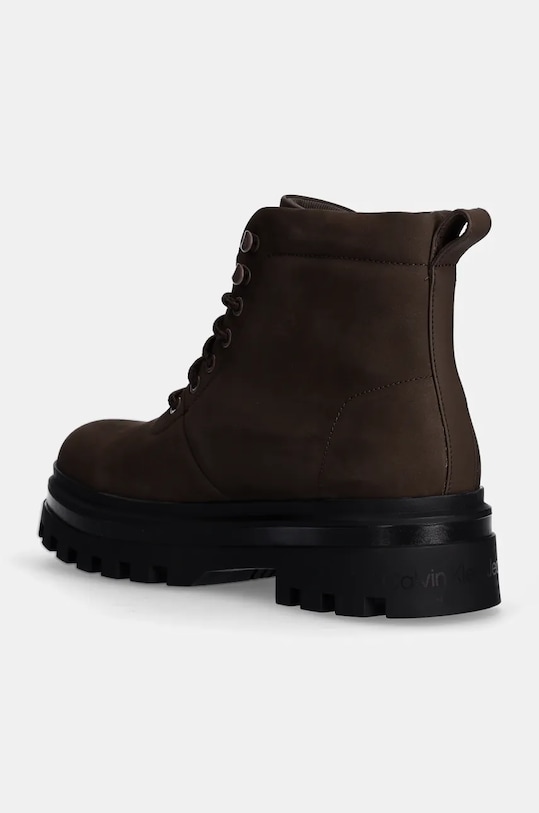 Ботинки нубуковые LUGGED LACEUP BOOT OXF HIKING NB Calvin Klein Jeans, коричневый — фото 3