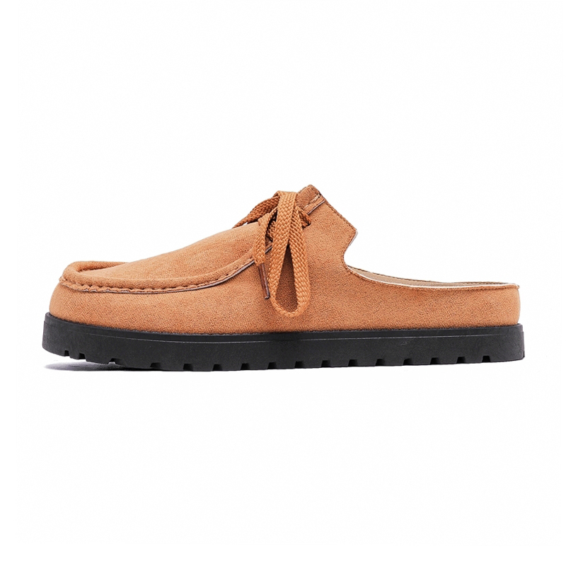 

Стойкие к запаху устойчивые к истиранию нескользящие закрытые тапочки Men's OUBT, коричневый