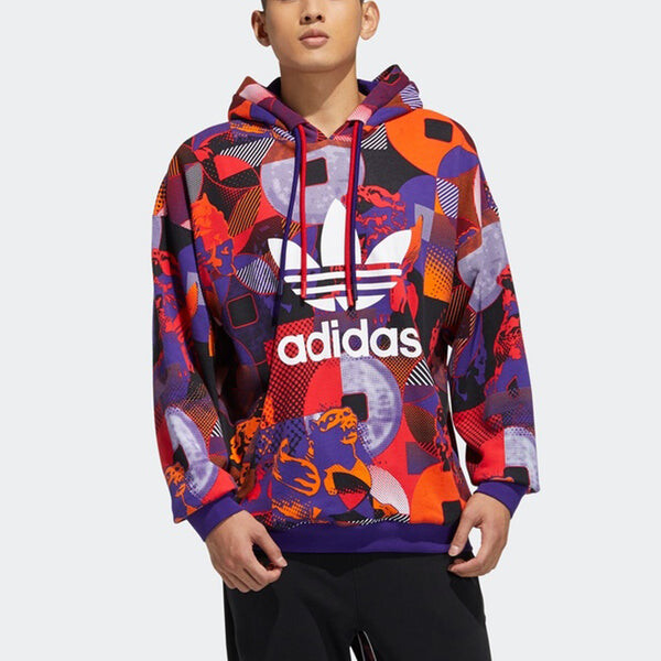 Толстовка men's originals series cny casual sports hooded pullover purple Adidas, фиолетовый — фото 3