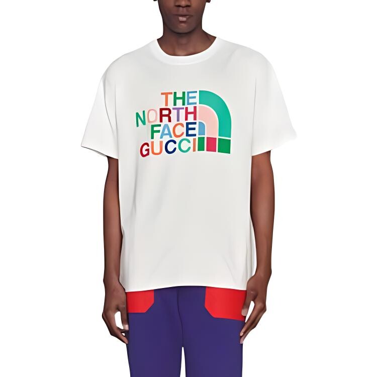 Футболка мужская The North Face X The North Face белая Gucci, белый — фото 3