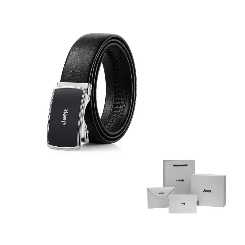 

Ремень мужской из спилка кожи Cow, ширина 3,5 м Jeep, черный