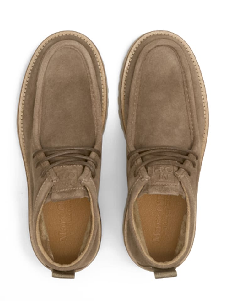 Marc O'Polo Shoes Кожаные туфли на шнуровке "Джек" бежевого цвета — фото 2