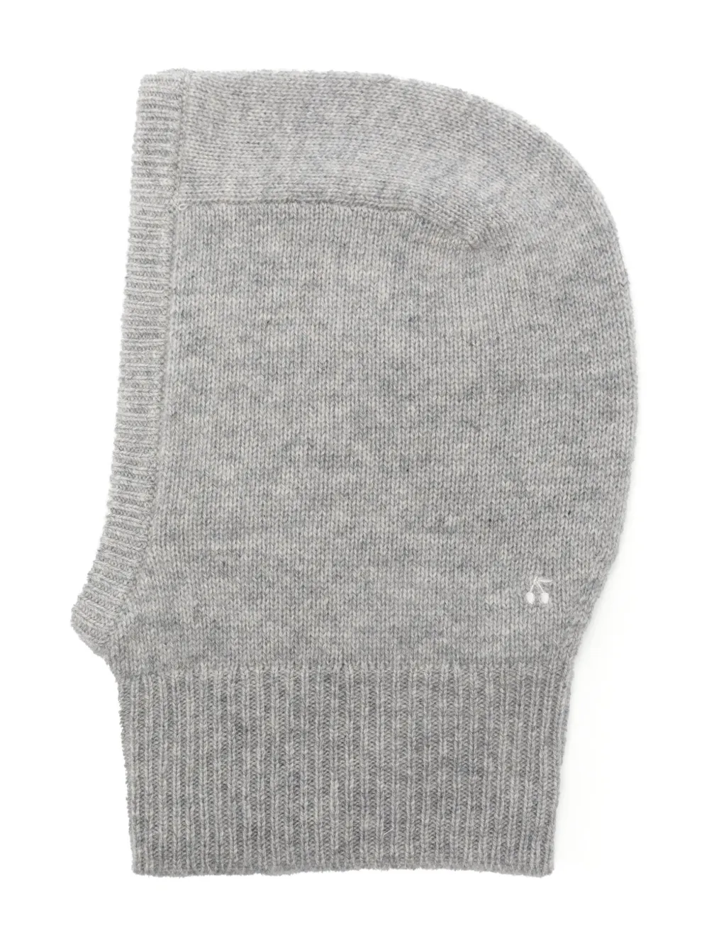 

Кашемировая балаклава с вышитым логотипом Bonpoint, серый