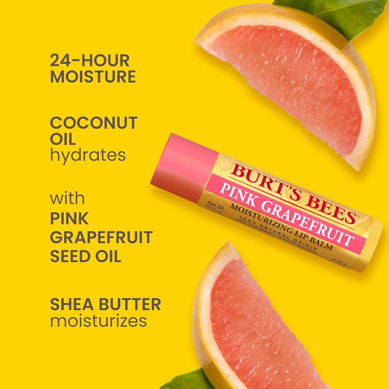 Натуральный бальзам для губ Pink Grapefruit от Burt's Bees, 2 шт. ‎Burt'S Bees, Nan. — фото 2