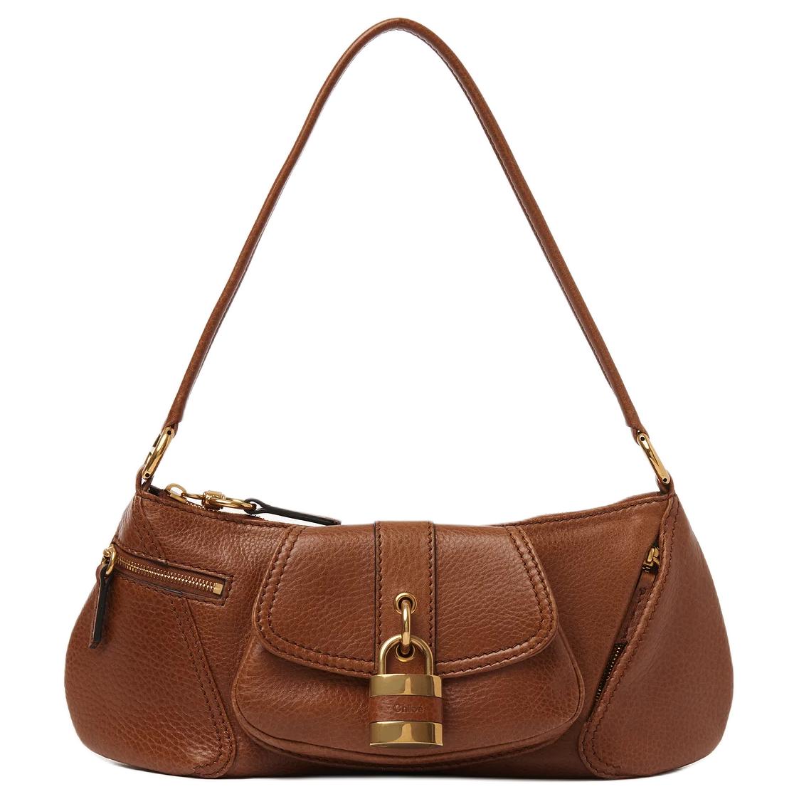 

Chloé Сумка через плечо из глянцевой зернистой телячьей кожи