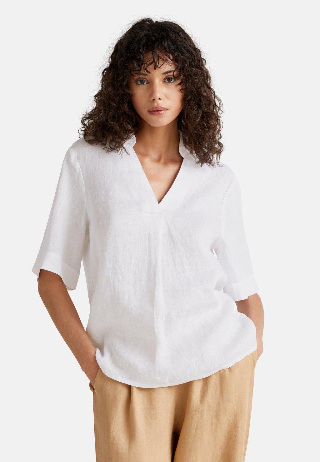 

Блуза SHORT SLEEVE United Colors of Benetton, белый