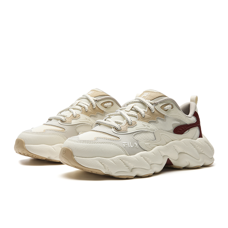 FILA FERN 2S амортизирующие устойчивые к истиранию дышащие кроссовки с покрытием легкие низкие массивные мужские Antique White — фото 4