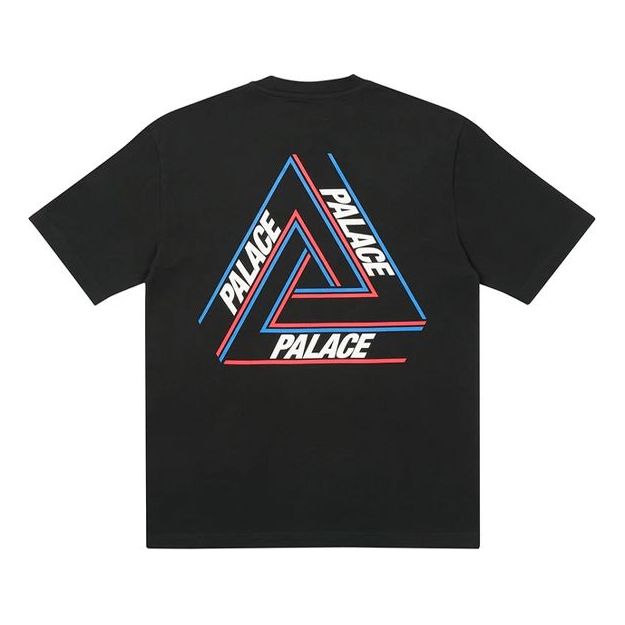 

Футболка PALACE Basically A Tri-freg Black Alphabet Printing Round Neck Short Sleeve Unisex, черный