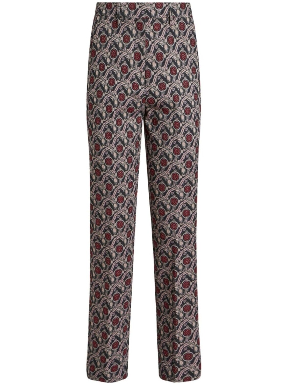 

ETRO жаккардовые брюки-сигареты, черный