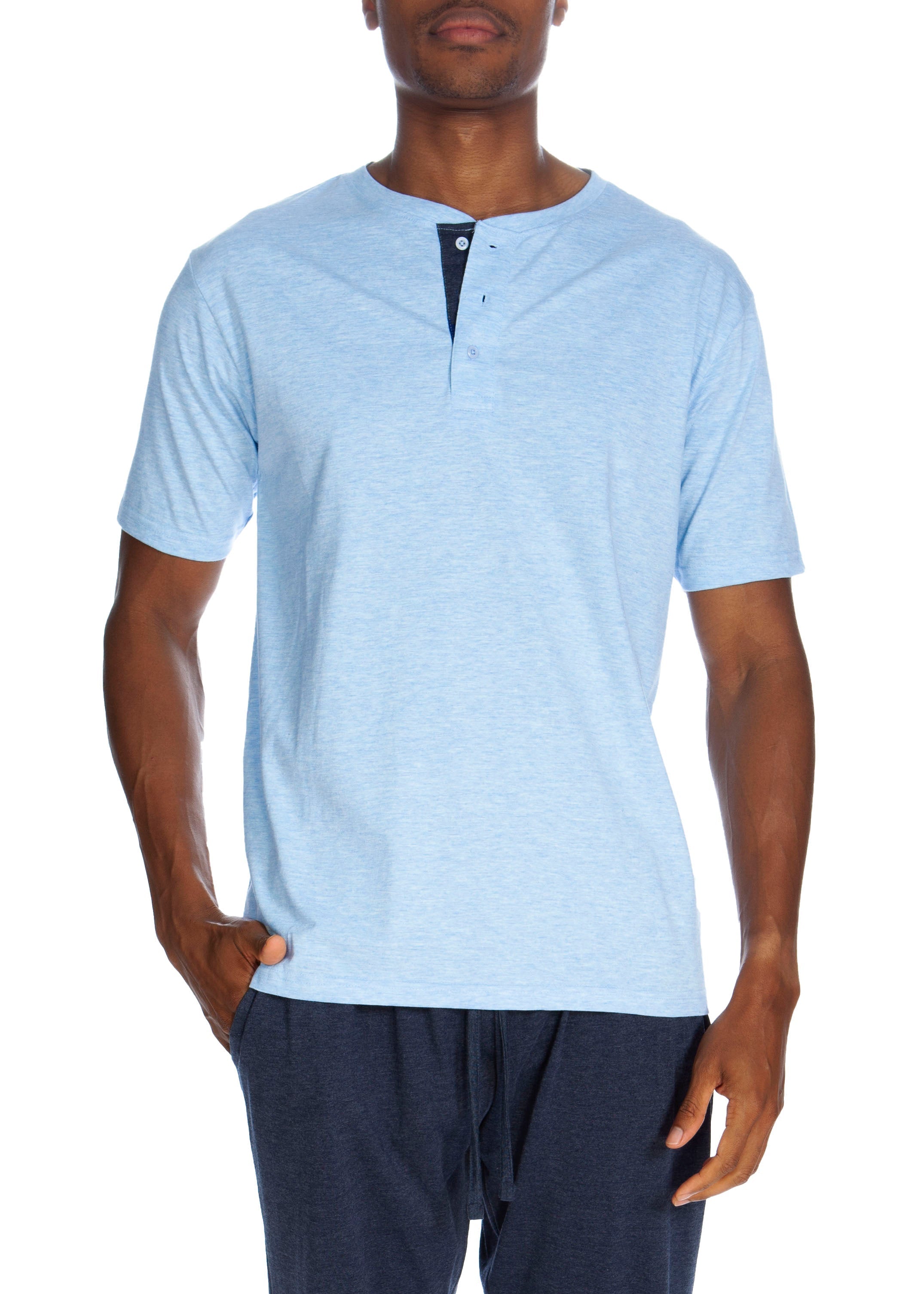 

Хенли с коротким рукавом и тремя пуговицами Unsimply Stitched, цвет hesther light blue