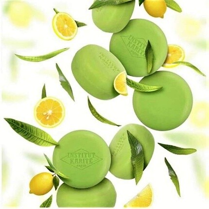 Institut Karité Paris Масло ши Macaron Мыло с ароматом лимонной вербены 27 г - Нежный очищающий уход за руками и телом Institut Karite Paris — фото 3